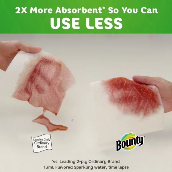 Bounty Select-a-Size Paper Towels, 6 Triple Rolls, White - Image 5